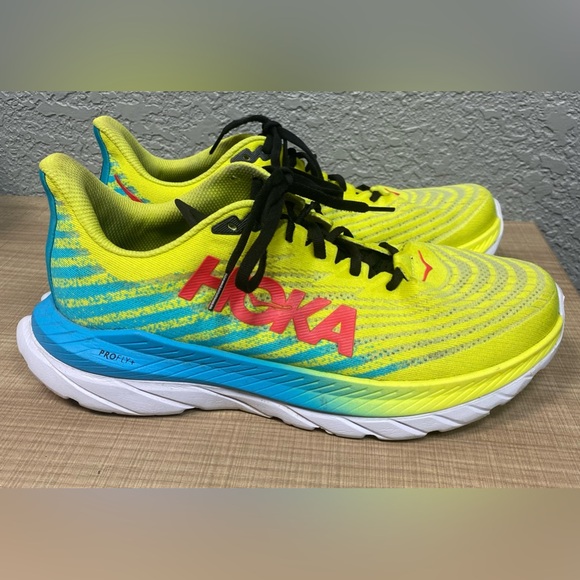 Hoka One One Mach 5 Womans Evening Primrose Scuba Blue 10B - Picture 3 of 8